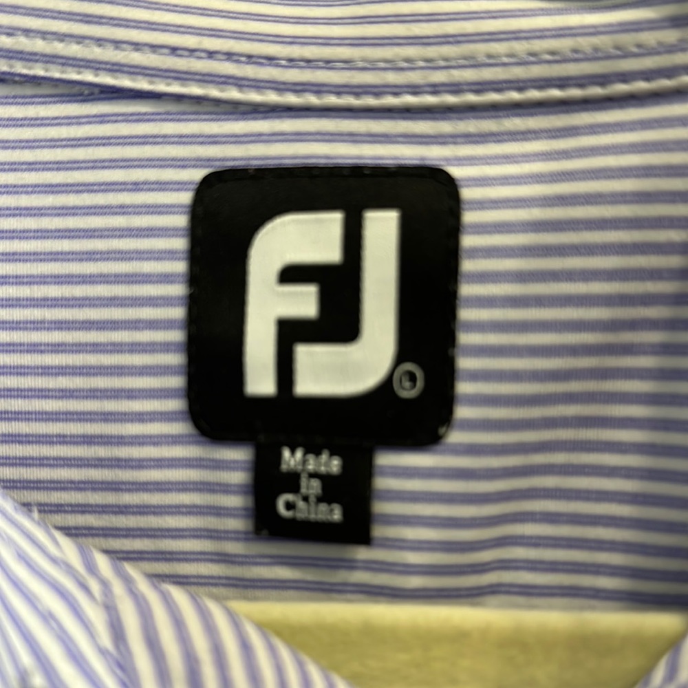 Men's FJ golf short sleeve polo  large